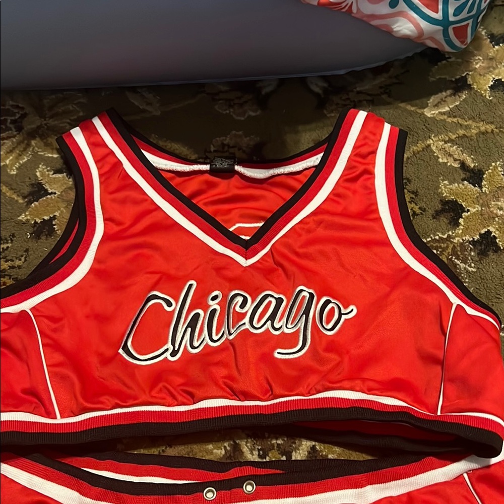 Red Chicago Crop Top
